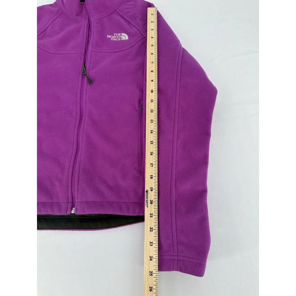 The North Face Softshell Fleece Winter Jacket Zip Up Women's‎ size Small Purple